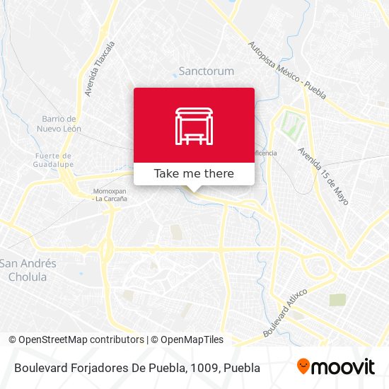 Boulevard Forjadores De Puebla, 1009 map