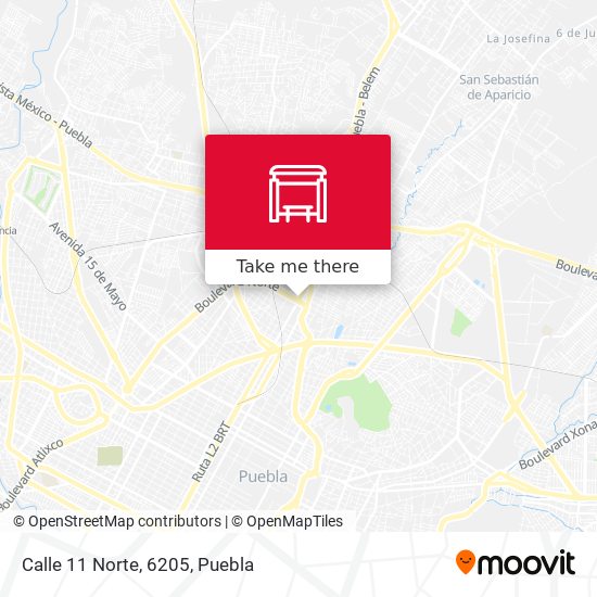 Mapa de Calle 11 Norte, 6205