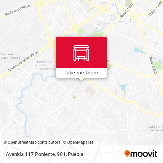 Avenida 117 Poniente, 901 map