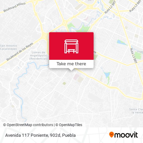 Avenida 117 Poniente, 902d map