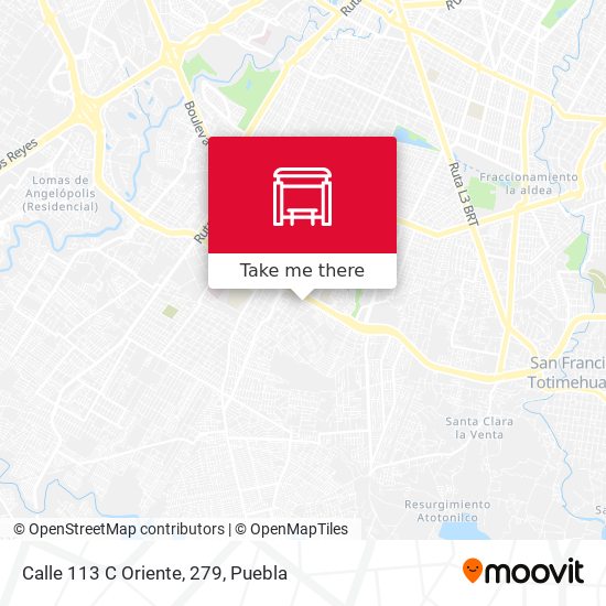 Calle 113 C Oriente, 279 map
