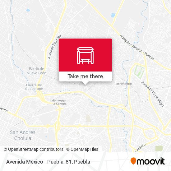 Mapa de Avenida México - Puebla, 81