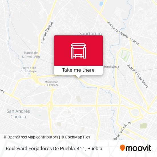 Boulevard Forjadores De Puebla, 411 map