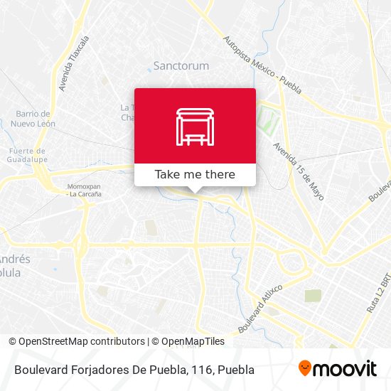 Boulevard Forjadores De Puebla, 116 map