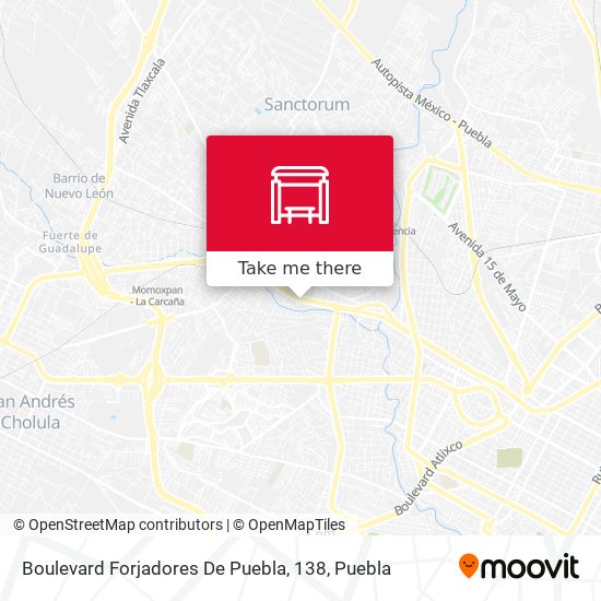Mapa de Boulevard Forjadores De Puebla, 138