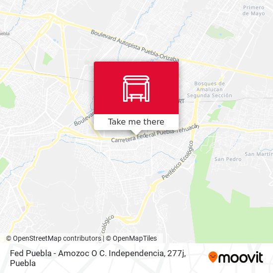 Mapa de Fed Puebla - Amozoc O C. Independencia, 277j
