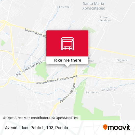 Mapa de Avenida Juan Pablo Ii, 103
