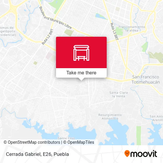 Cerrada Gabriel, E26 map