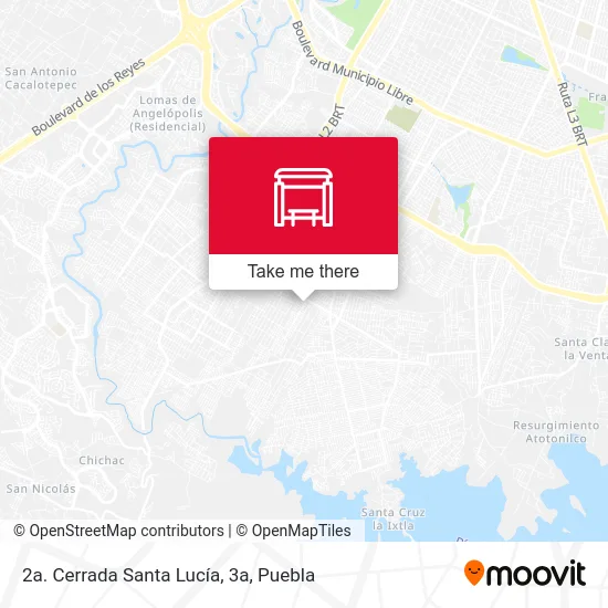 2a. Cerrada Santa Lucía, 3a map