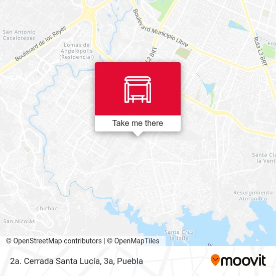 2a. Cerrada Santa Lucía, 3a map