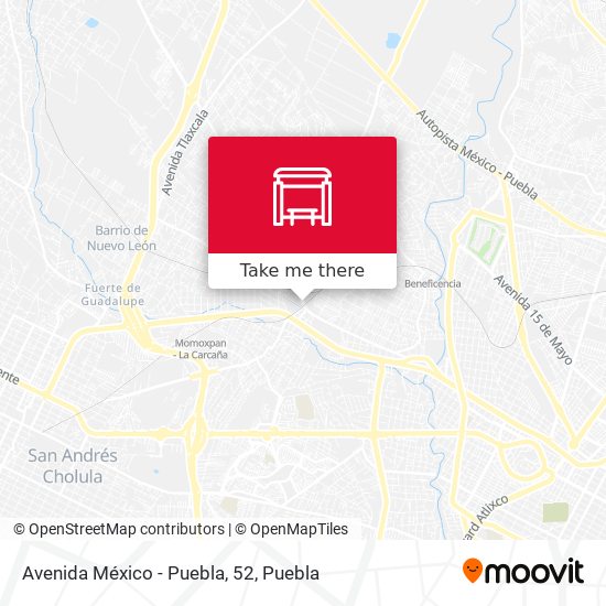 Mapa de Avenida México - Puebla, 52