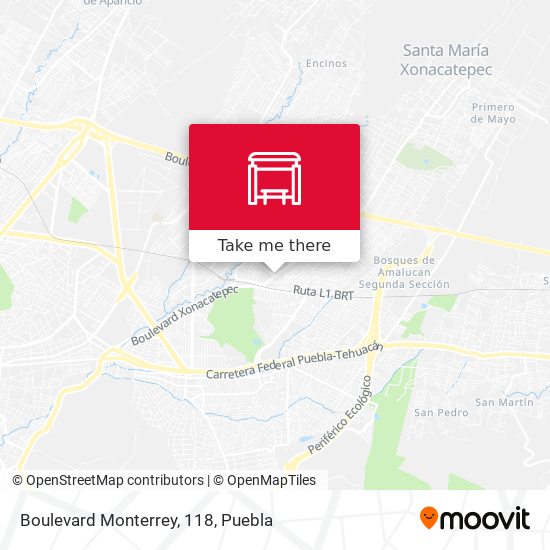 Boulevard Monterrey, 118 map