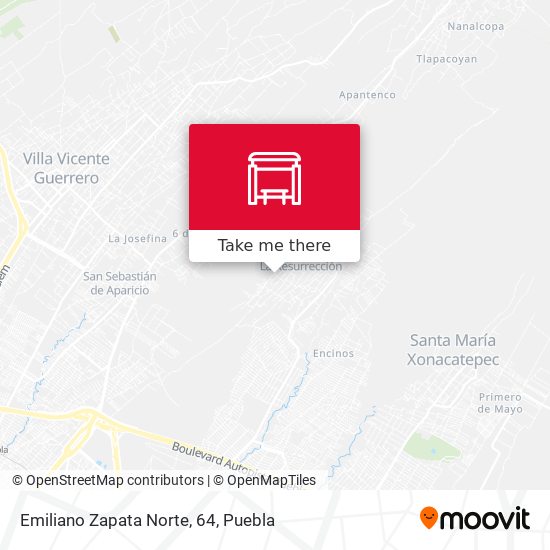 Mapa de Emiliano Zapata Norte, 64