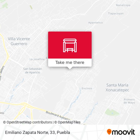 Emiliano Zapata Norte, 33 map