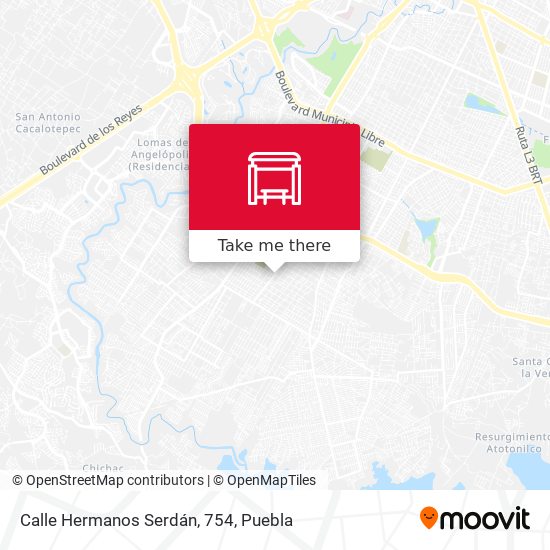 Calle Hermanos Serdán, 754 map