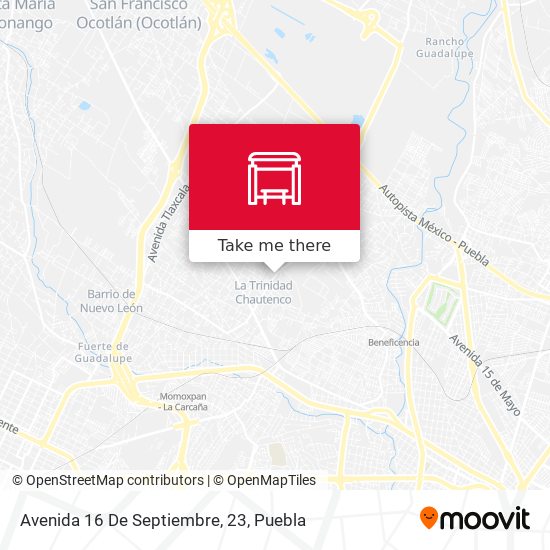 Mapa de Avenida 16 De Septiembre, 23