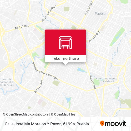 Mapa de Calle Jose Ma.Morelos Y Pavon, 6199a
