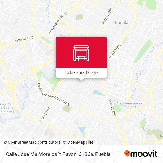 Mapa de Calle Jose Ma.Morelos Y Pavon, 6136a