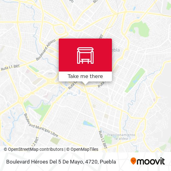 Boulevard Héroes Del 5 De Mayo, 4720 map