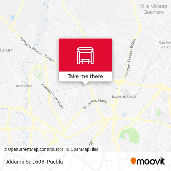 Mapa de Aldama Sur, 608