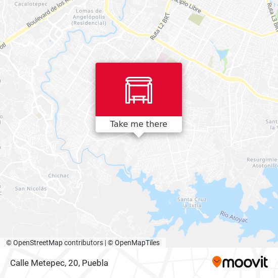 Mapa de Calle Metepec, 20