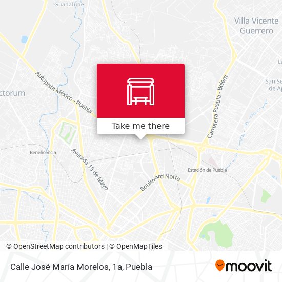 Calle José María Morelos, 1a map