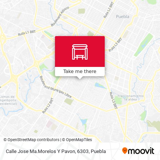 Calle Jose Ma.Morelos Y Pavon, 6303 map