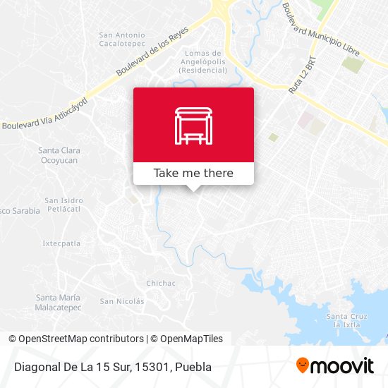 Diagonal De La 15 Sur, 15301 map