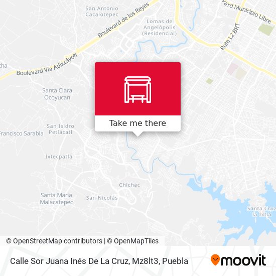 Calle Sor Juana Inés De La Cruz, Mz8lt3 map