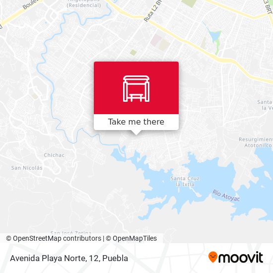Mapa de Avenida Playa Norte, 12