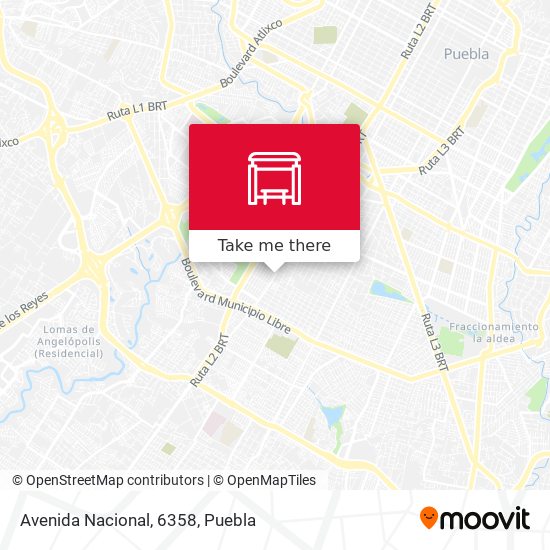 Mapa de Avenida Nacional, 6358
