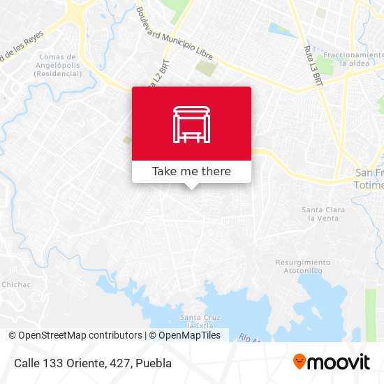 Mapa de Calle 133 Oriente, 427
