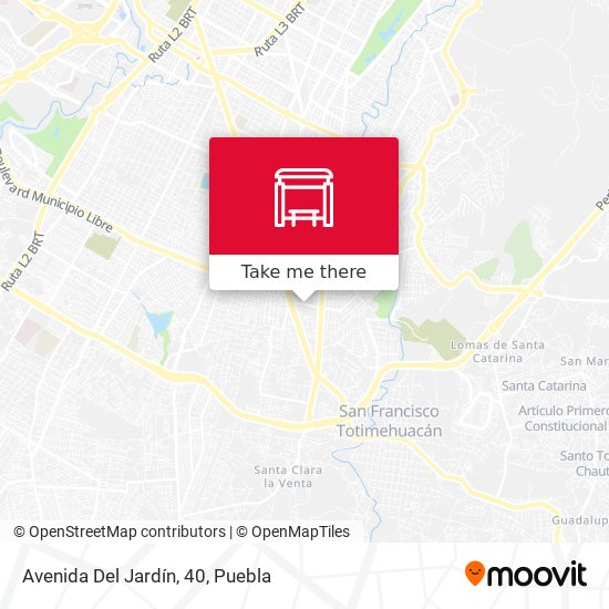 Mapa de Avenida Del Jardín, 40