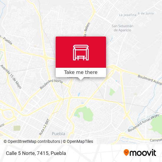 Mapa de Calle 5 Norte, 7415