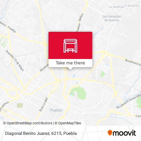 Mapa de Diagonal Benito Juarez, 6215