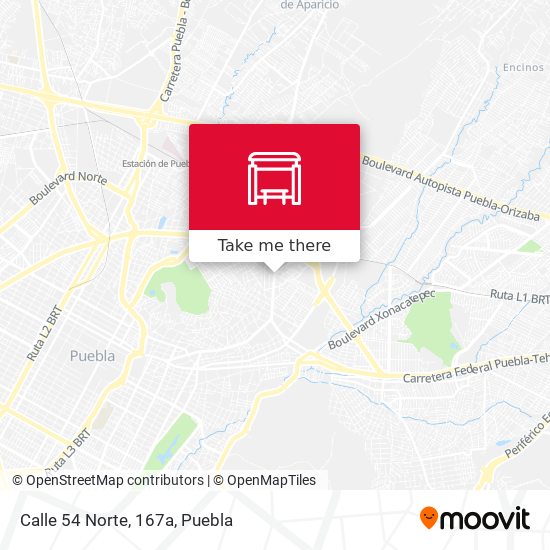Mapa de Calle 54 Norte, 167a
