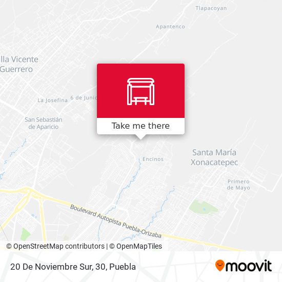 Mapa de 20 De Noviembre Sur, 30
