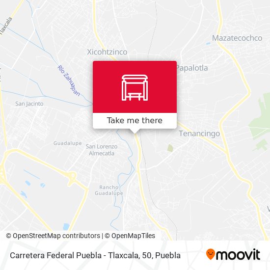 Carretera Federal Puebla - Tlaxcala, 50 map