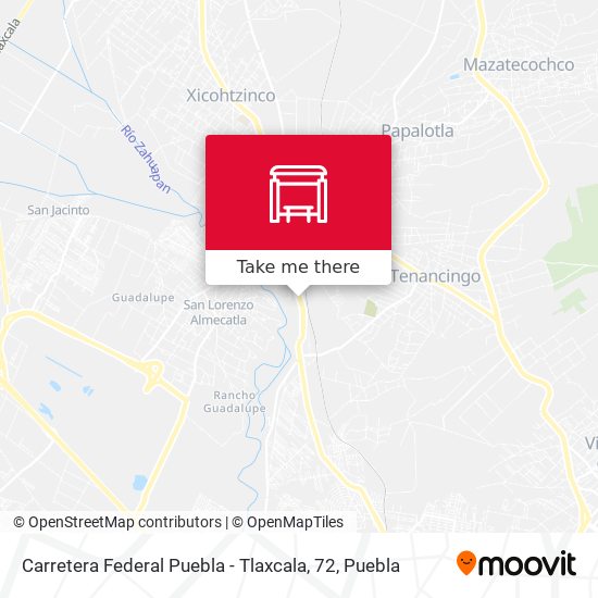 Carretera Federal Puebla - Tlaxcala, 72 map