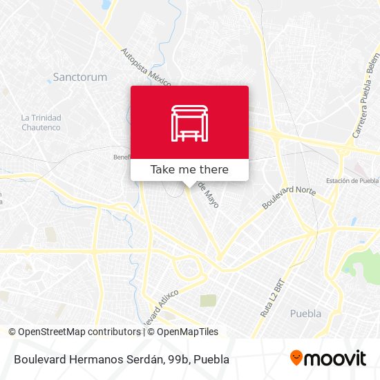 Boulevard Hermanos Serdán, 99b map
