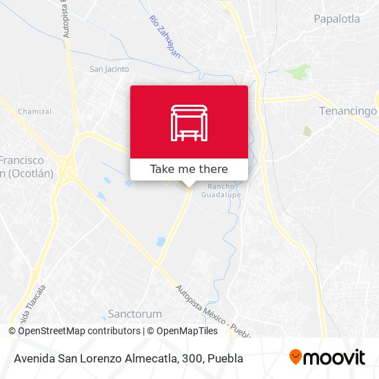 Avenida San Lorenzo Almecatla, 300 map