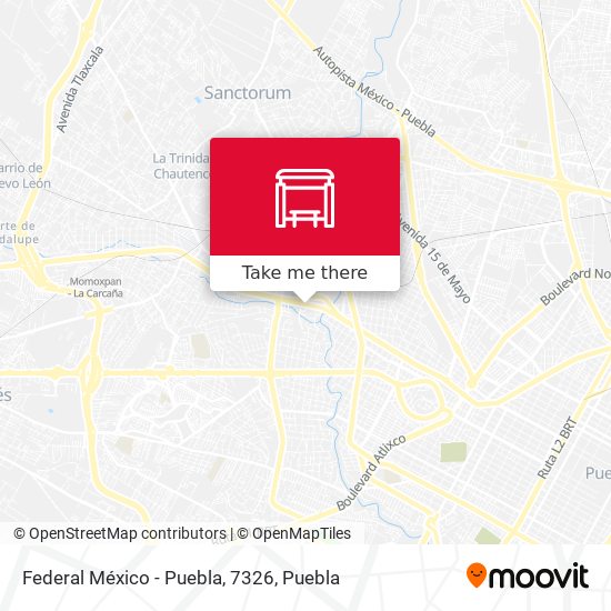 Federal México - Puebla, 7326 map