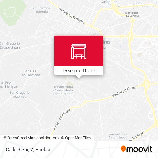 Mapa de Calle 3 Sur, 2