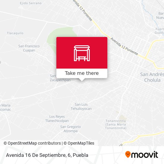 Mapa de Avenida 16 De Septiembre, 6