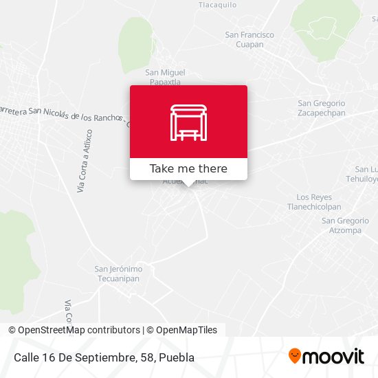 Mapa de Calle 16 De Septiembre, 58