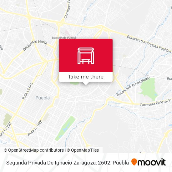 Mapa de Segunda Privada De Ignacio Zaragoza, 2602