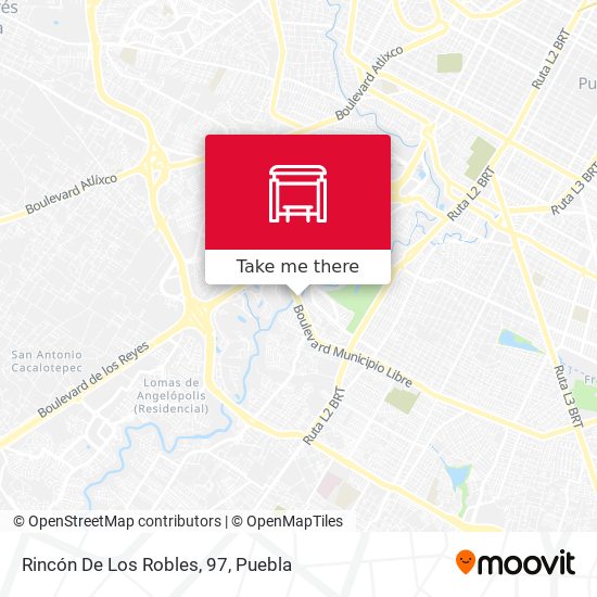 Rincón De Los Robles, 97 map