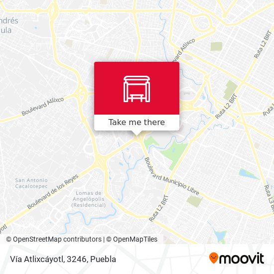 Vía Atlixcáyotl, 3246 map