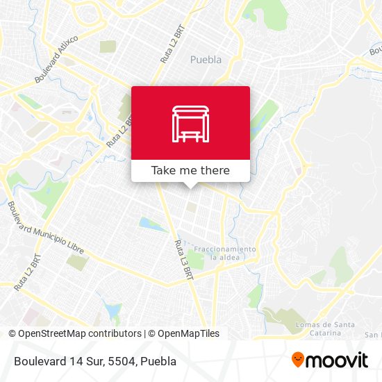 Mapa de Boulevard 14 Sur, 5504
