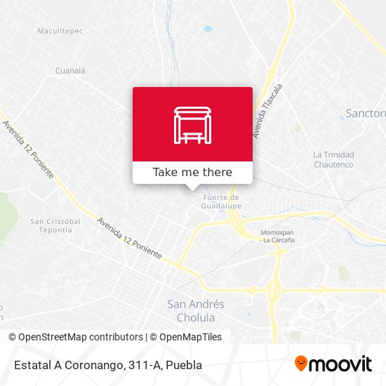 Mapa de Estatal A Coronango, 311-A